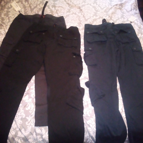 Match and match stick cargo pants 4xl/40 blue, black and grayish black - Picture 2 of 6